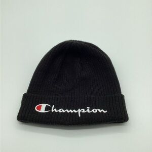 Champion Black Knit Beanie NWOT